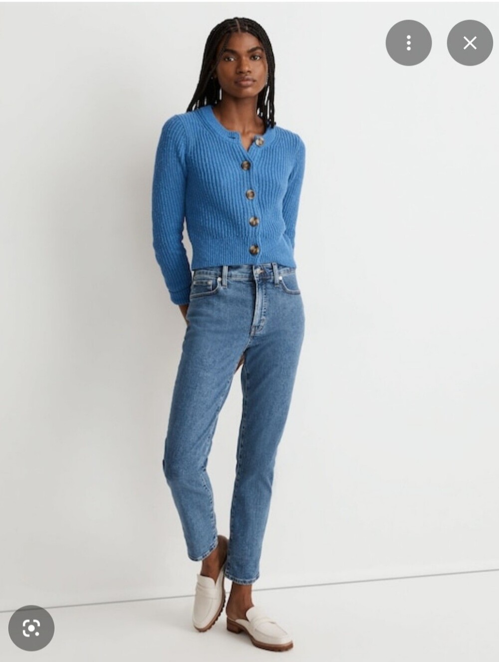 Madewell Mid-Rise Perfect Vintage Jeans Sz 26 Straight Leg Blue